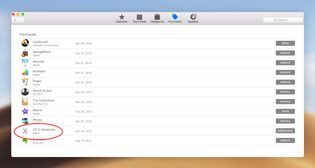 download mac os 10.9